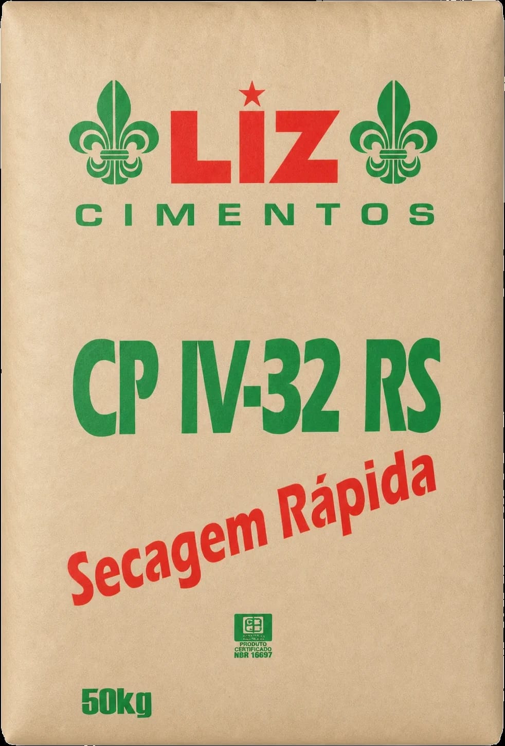 Saco de Cimento Liz CP IV-32 RS de 50 kg
