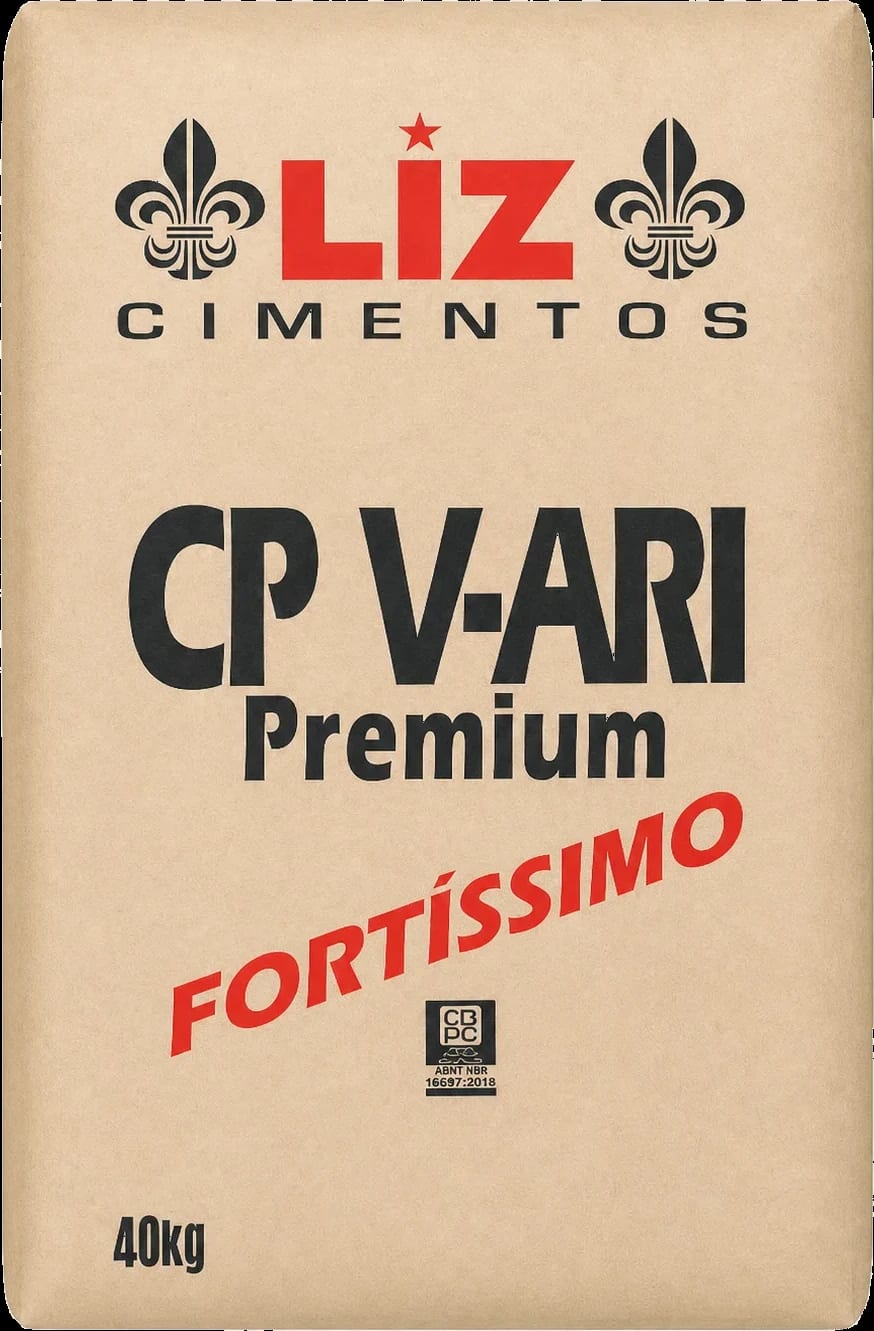 Saco de Cimento Liz CP V-ARI Premium de 40 kg